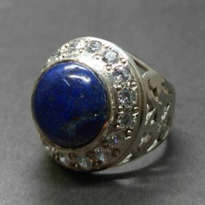 Lapis Lazuli Women’s Lattice Ring