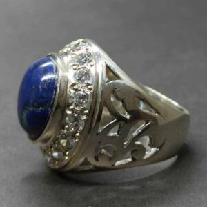 Lapis Lazuli Women’s Lattice Ring