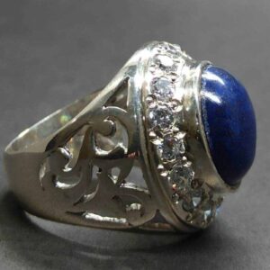 Lapis Lazuli Women’s Lattice Ring