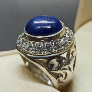 Lapis Lazuli Women’s Lattice Ring