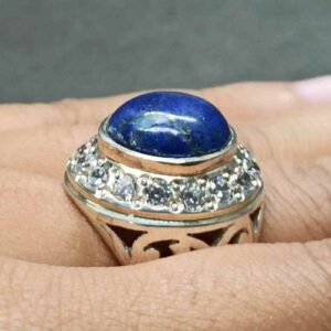 Lapis Lazuli Women’s Lattice Ring