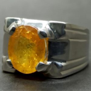 Yellow Sapphire Men’s Ring