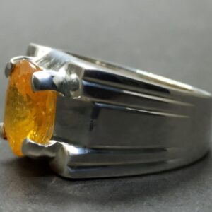Yellow Sapphire Men’s Ring