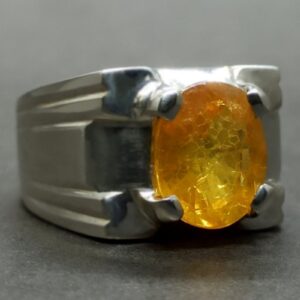 Yellow Sapphire Men’s Ring