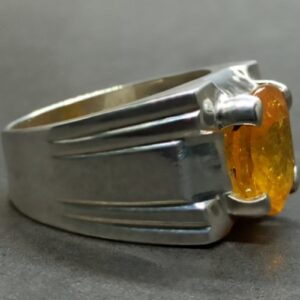Yellow Sapphire Men’s Ring