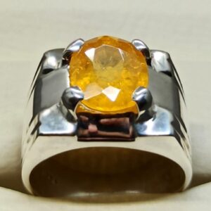 Yellow Sapphire Men’s Ring