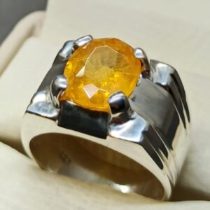 Yellow Sapphire Men’s Ring