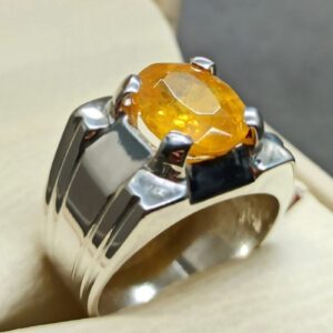 Yellow Sapphire Men’s Ring