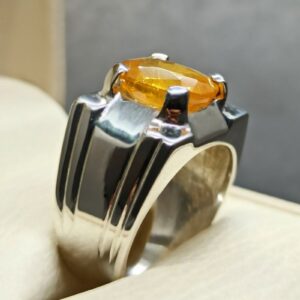Yellow Sapphire Men’s Ring