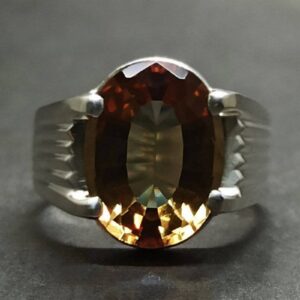 Handmade 12 carat oval cut Alexandrite men’s ring in Sterling Silver 925 with 14k and 18k gold options, featuring a lab-created color-changing gemstone