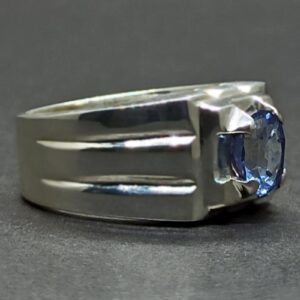 Natural Ceylon Blue Sapphire Men’s Ring