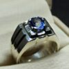 Natural Ceylon Blue Sapphire Men’s Ring