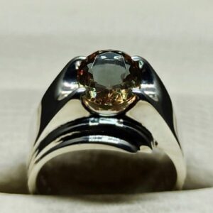 Handmade 3 carat oval cut Alexandrite men’s plain ring in Sterling Silver 925 with 14k and 18k gold options, featuring a lab-created color-changing gemstone