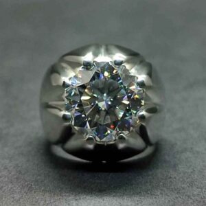 8 Carat Moissanite Men’s Star Shape Ring