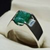 Emerald Cut Panjsher Emerald Men’s Ring