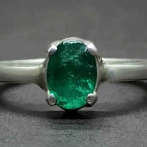 Zambian Emerald Women’s Solitaire Ring