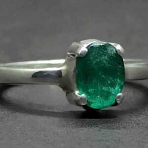 Zambian Emerald Women’s Solitaire Ring