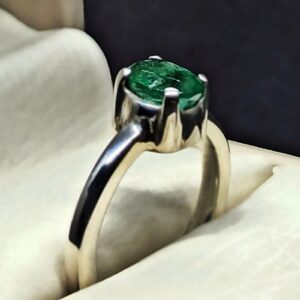 Zambian Emerald Women’s Solitaire Ring