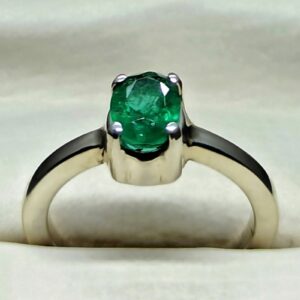 Zambian Emerald Women’s Solitaire Ring