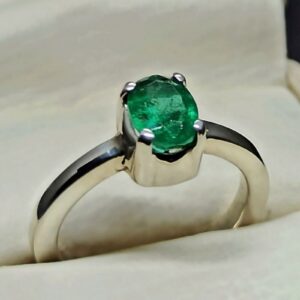 Zambian Emerald Women’s Solitaire Ring