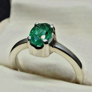 Zambian Emerald Women’s Solitaire Ring