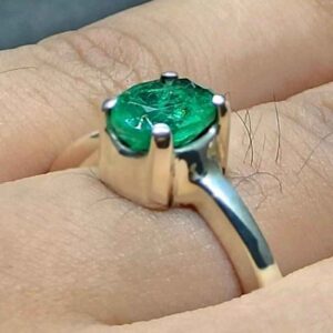 Zambian Emerald Women’s Solitaire Ring