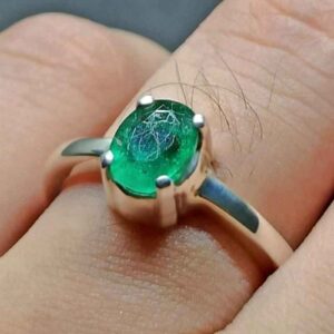 Zambian Emerald Women’s Solitaire Ring
