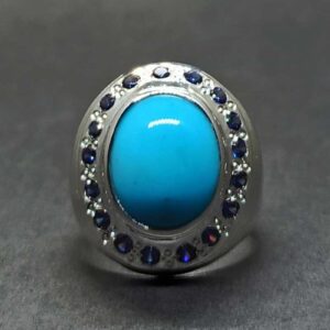 Neshapuri Feroza Sterling Silver 925 Ring