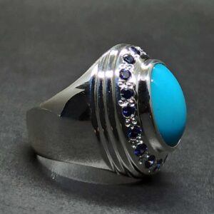 Neshapuri Feroza Sterling Silver 925 Ring