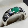 1 Carat Oval Cut Zambian Emerald Women’s Ring
