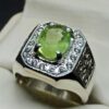 4 Carat Egyptian Peridot Mens Ring