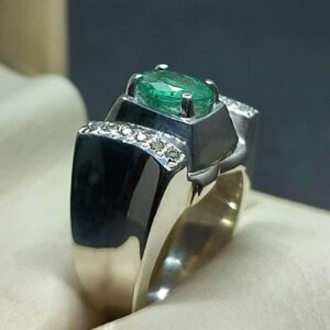 Oval Cut Zambian Emerald Women’s Ring