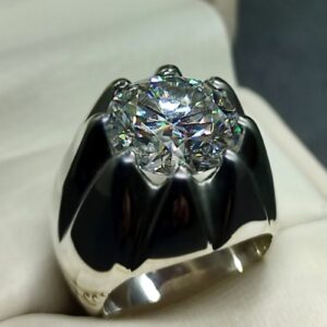 8 Carat Moissanite Men’s Star Shape Ring
