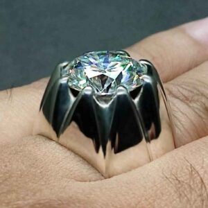 8 Carat Moissanite Men’s Star Shape Ring