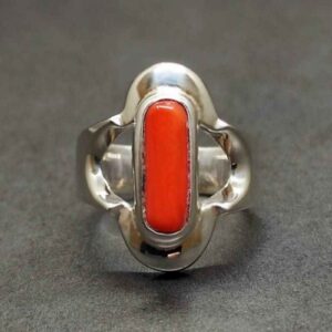 Australian Red Coral Women’s Elegant Ring