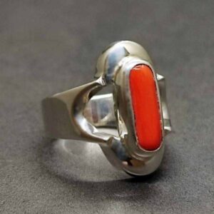 Australian Red Coral Women’s Elegant Ring