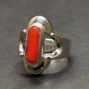 Australian Red Coral Women’s Elegant Ring