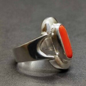 Australian Red Coral Women’s Elegant Ring