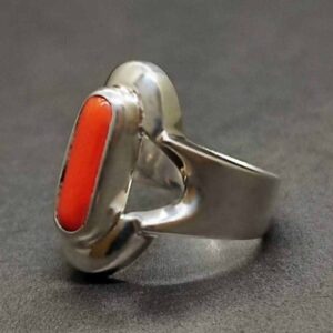 Australian Red Coral Women’s Elegant Ring
