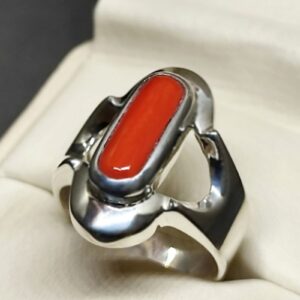 Australian Red Coral Women’s Elegant Ring