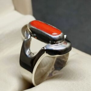 Australian Red Coral Women’s Elegant Ring