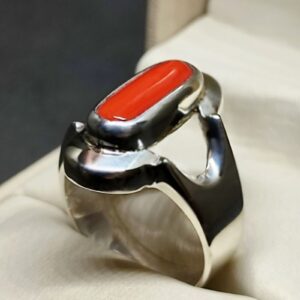 Australian Red Coral Women’s Elegant Ring
