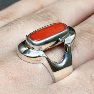 Australian Red Coral Women’s Elegant Ring