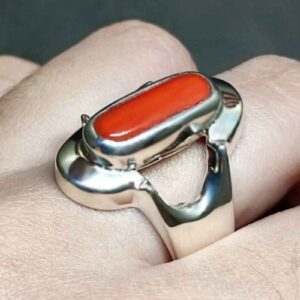 Australian Red Coral Women’s Elegant Ring