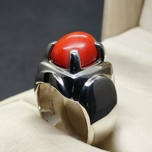 Australian Red Coral Men’s Heavy Ring