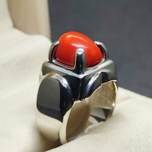 Australian Red Coral Men’s Heavy Ring