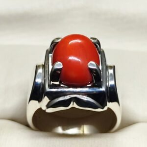 Australian Red Coral Men’s Heavy Ring