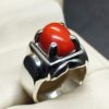 Australian Red Coral Men’s Heavy Ring