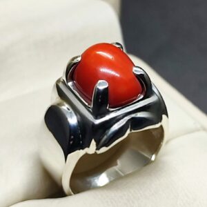 Australian Red Coral Men’s Heavy Ring