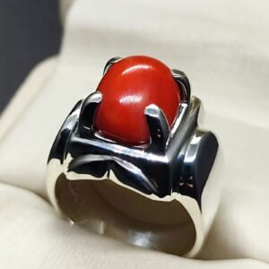 Australian Red Coral Men’s Heavy Ring